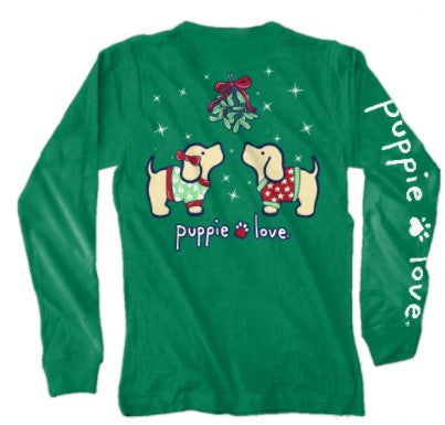 Puppie Love Mistletoe Pups Long Sleeve